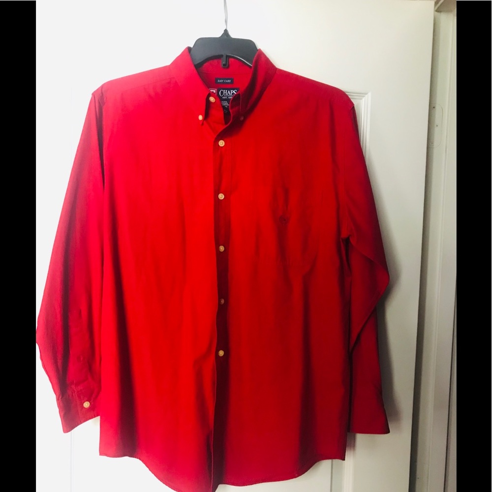 💥CHAPS easy care (reduces wrinkles) casual shirt